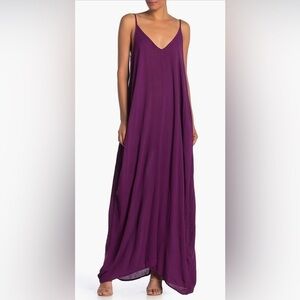 Lovestitch Gauze Maxi Dress in Dusty Plum – Small/Medium
